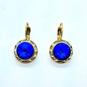 Royal Blue Gold Hook Dangle Earrings 🔥 3 for $20